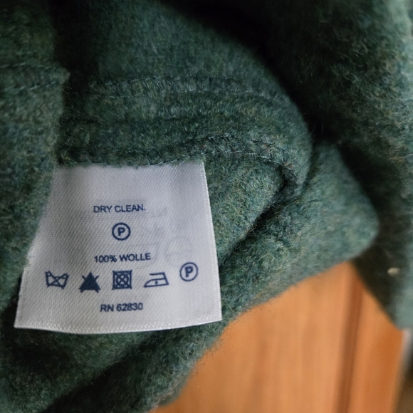 Lands End Green Wool Jacket/Blazer size 14 - Picture 6 of 7